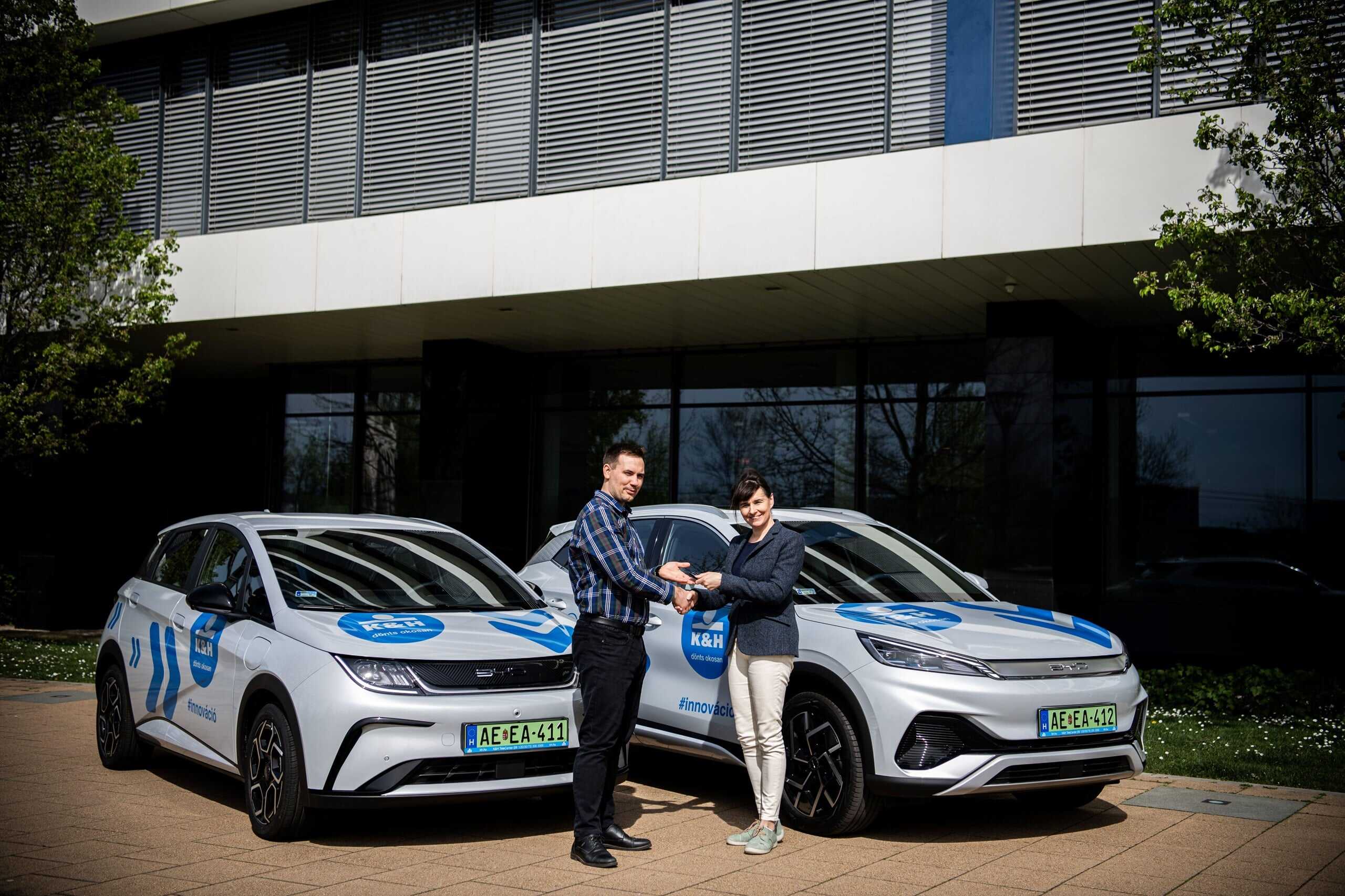 BYD KH 2 Szerencsés Ádám KH logisztikai főo folyamatszervező Farkas Melinda BYD Magyarország flotta menedzser